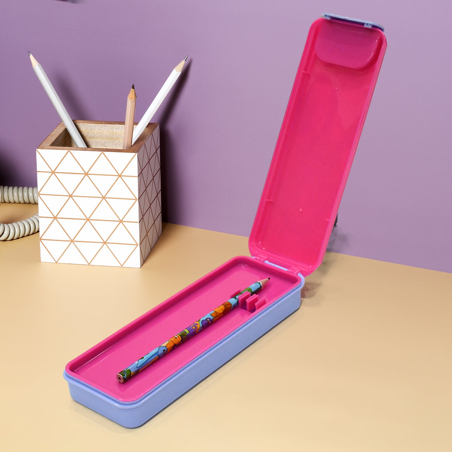 Stylish Cartoon Printed Hard Top Pencil Box For Kids (1 Pc  Mix Design) Stylish Cartoon Printed Hard Top Pencil Box For Kids (1 Pc  Mix Design)